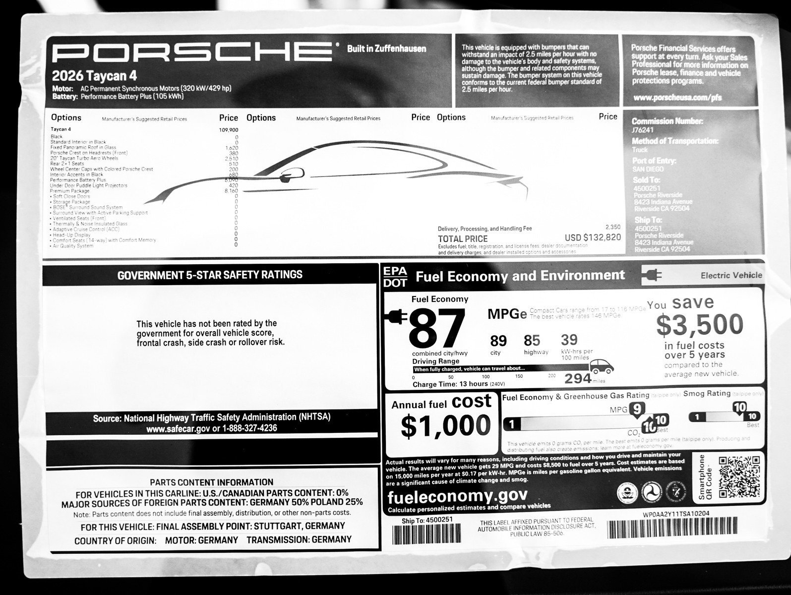 New 2026 Black Porsche 4 image 29