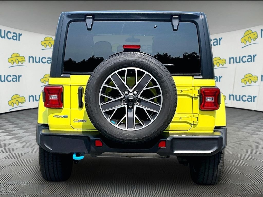 Used 2023 Yellow Jeep Sahara 4xe image 5