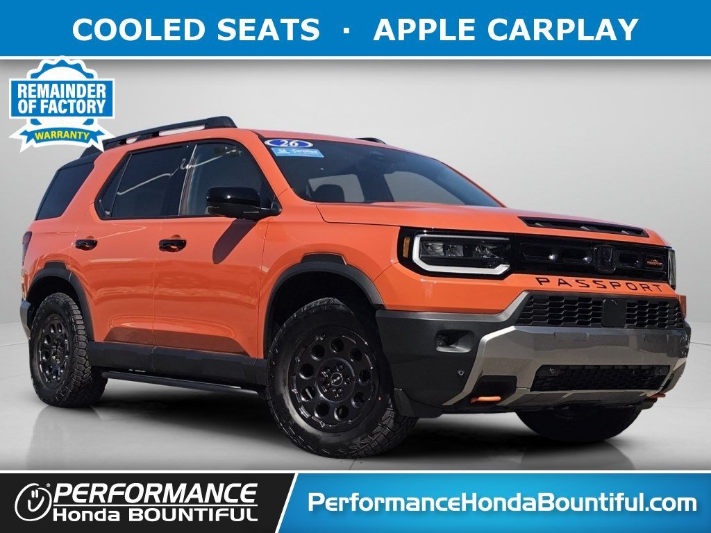 New 2026 Sunset Orange Honda TrailSport Blackout Elite image 1