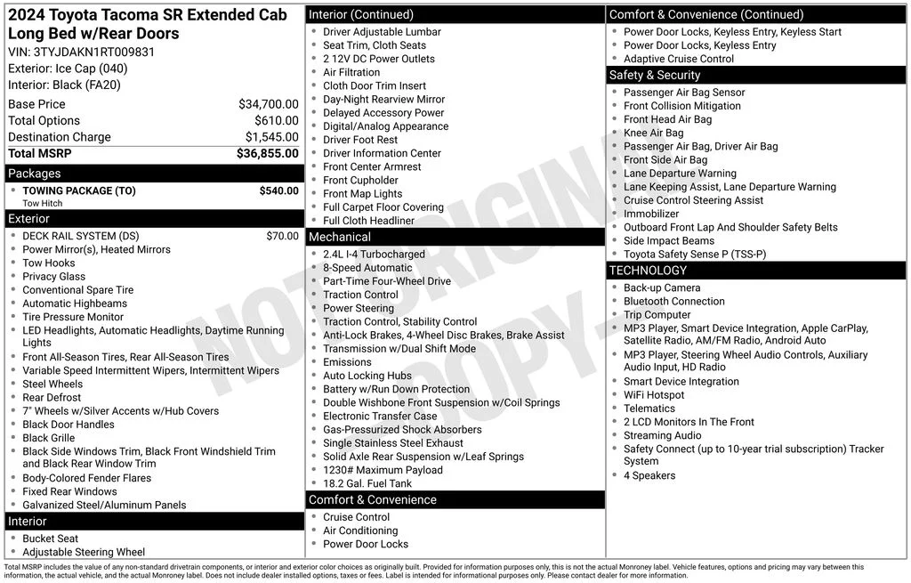 Used 2024 Ice Cap Toyota SR image 37