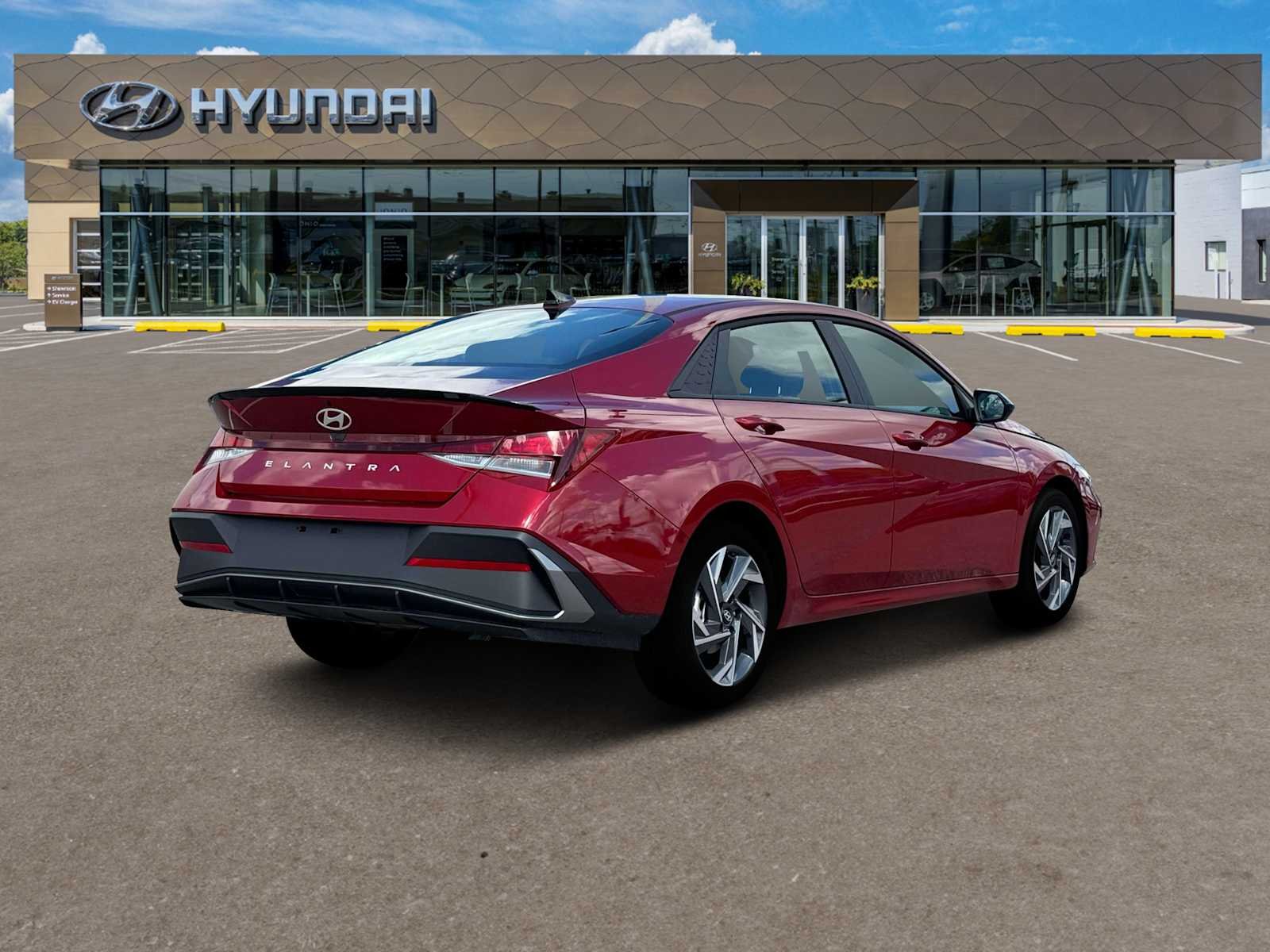 Used 2025 Ultimate Red Hyundai SEL Sport image 7