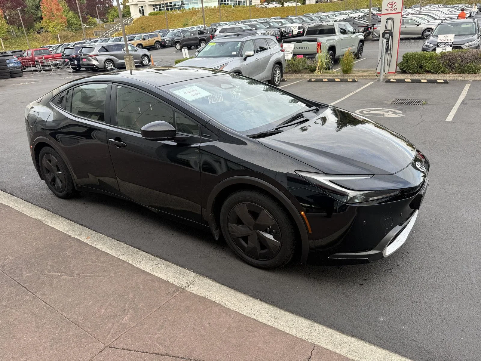 Used 2025 Midnight Black Metallic Toyota SE image 6