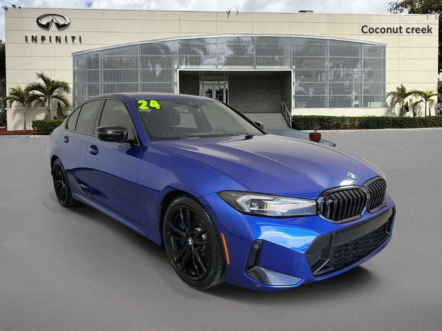 Used 2024 Blue BMW 330I M Sport image 1