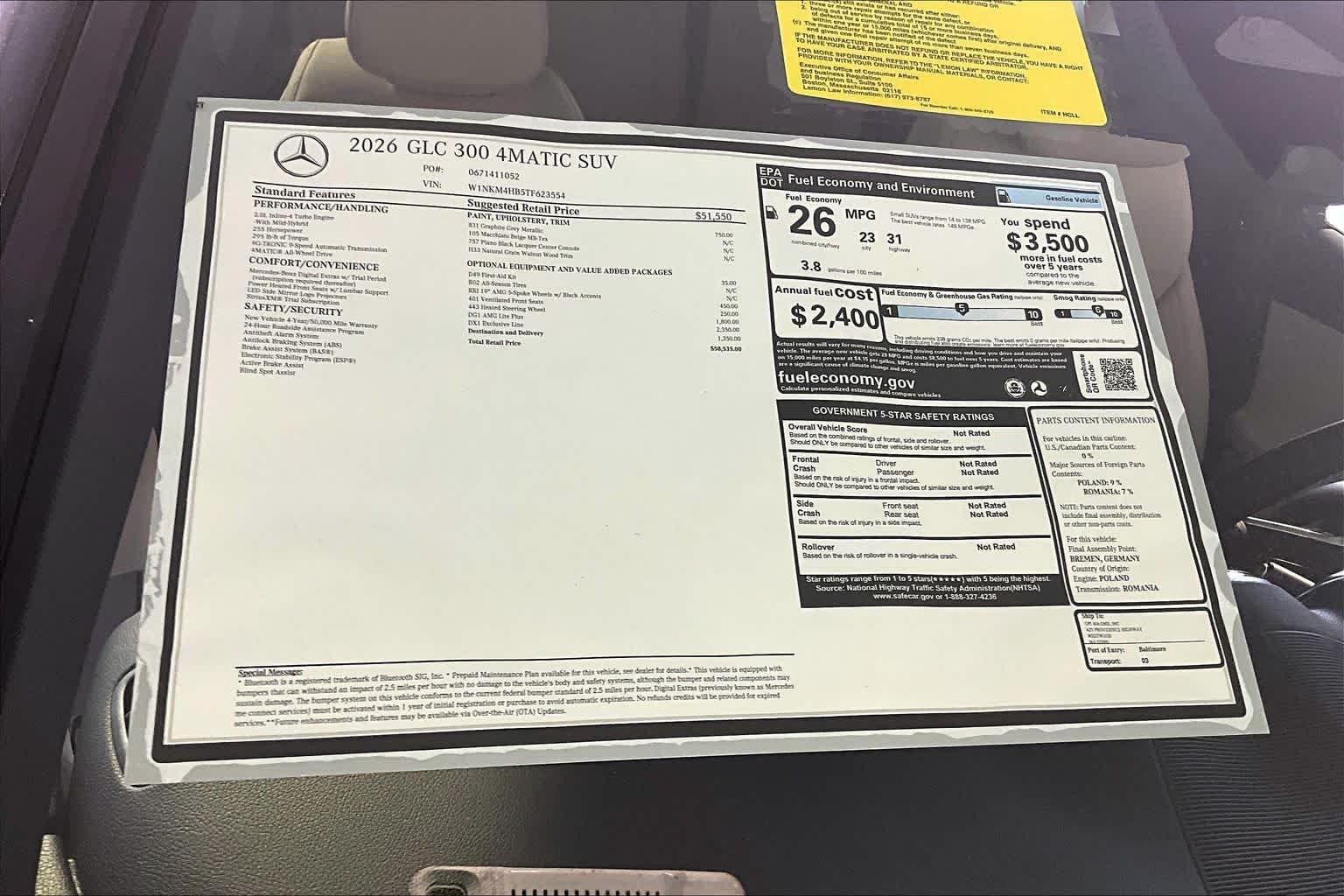 New 2026 Graphite Grey Metallic Mercedes-Benz GLC 300 image 18