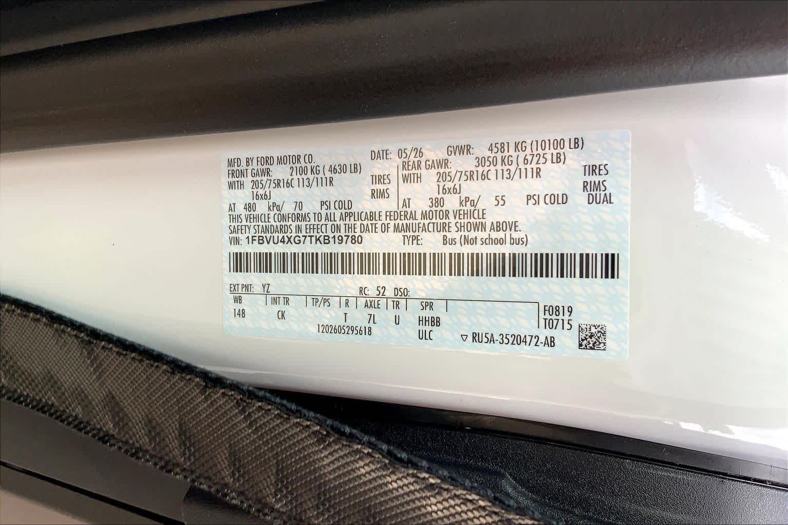 New 2026 Oxford White Ford Passenger Van XLT image 20