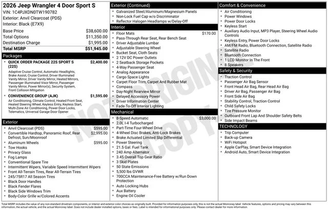 2026 Jeep Wrangler 4-Door Sport S - Photo 38