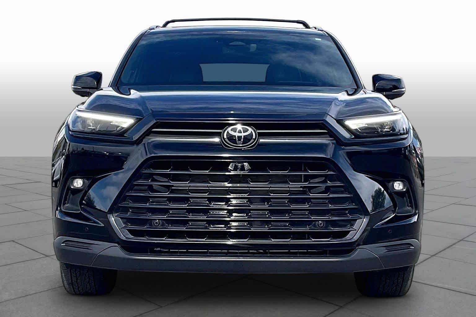 Used 2025 Midnight Black Metallic Toyota Hybrid Nightshade Edition image 4