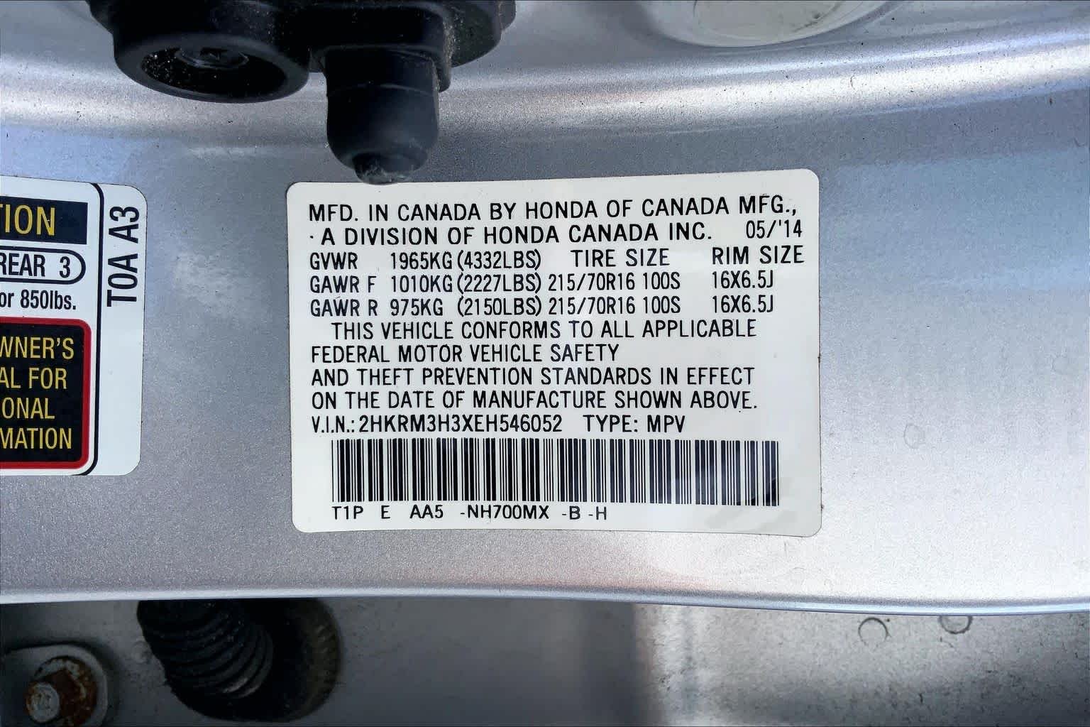 Used 2014 Alabaster Silver Metallic Honda LX image 36