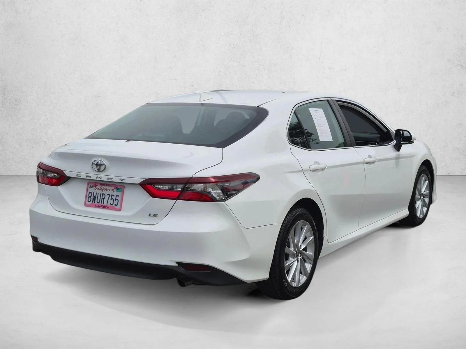 Used 2021 Super White Toyota LE image 5