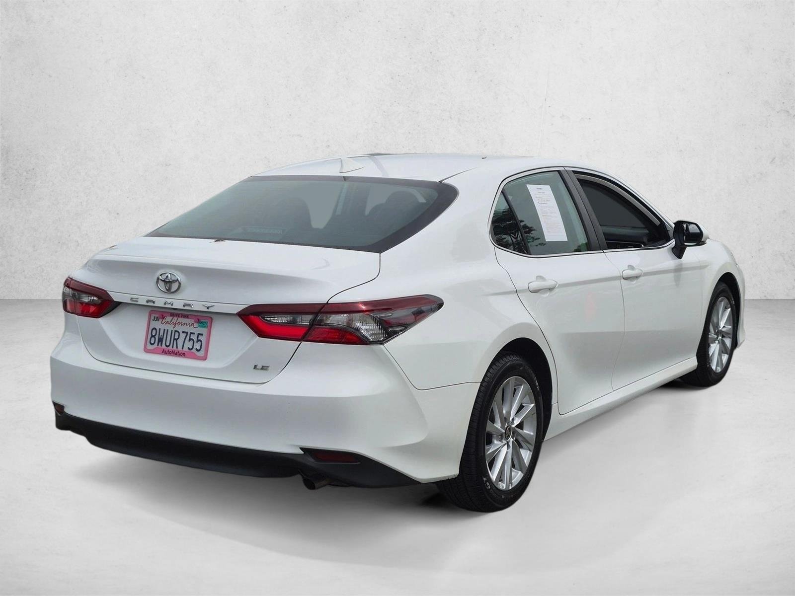 Used 2021 Super White Toyota LE image 5