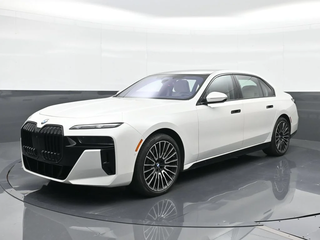 Certified Used 2025 Mineral White Metallic BMW 760i xDrive image 1