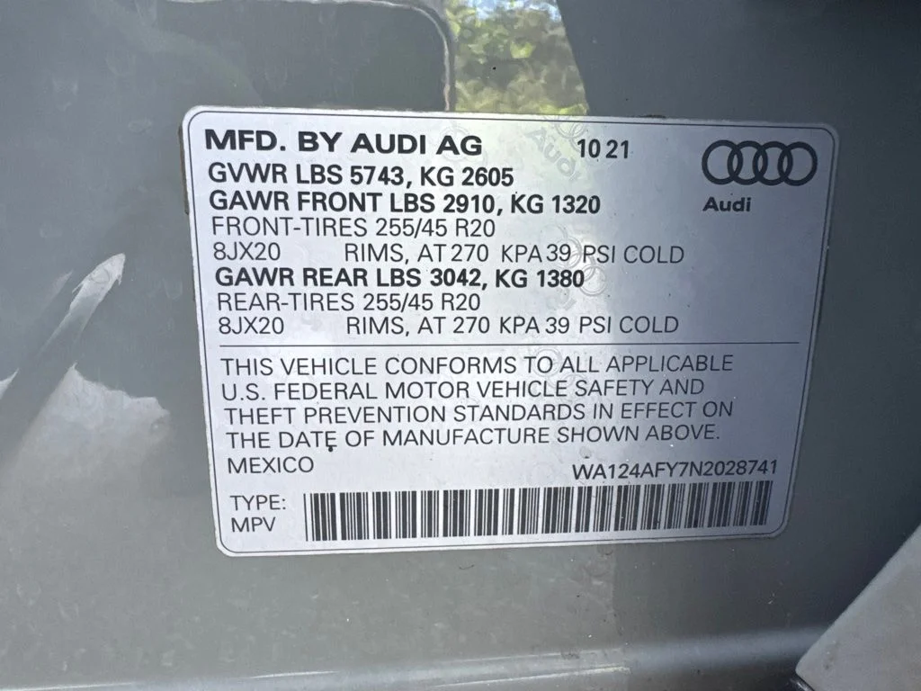 Used 2022 Quantum Gray Audi Premium Plus image 14