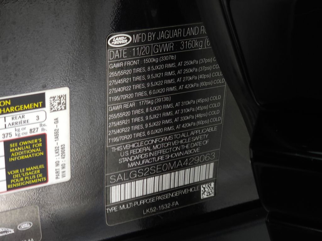 Used 2021 Santorini Black Metallic Land Rover Westminster image 42