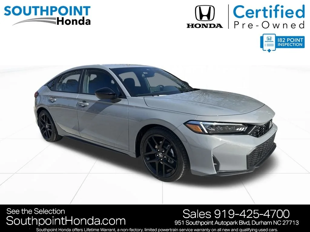 Certified Used 2026 Urban Gray Pearl Honda FWD Sport image 1