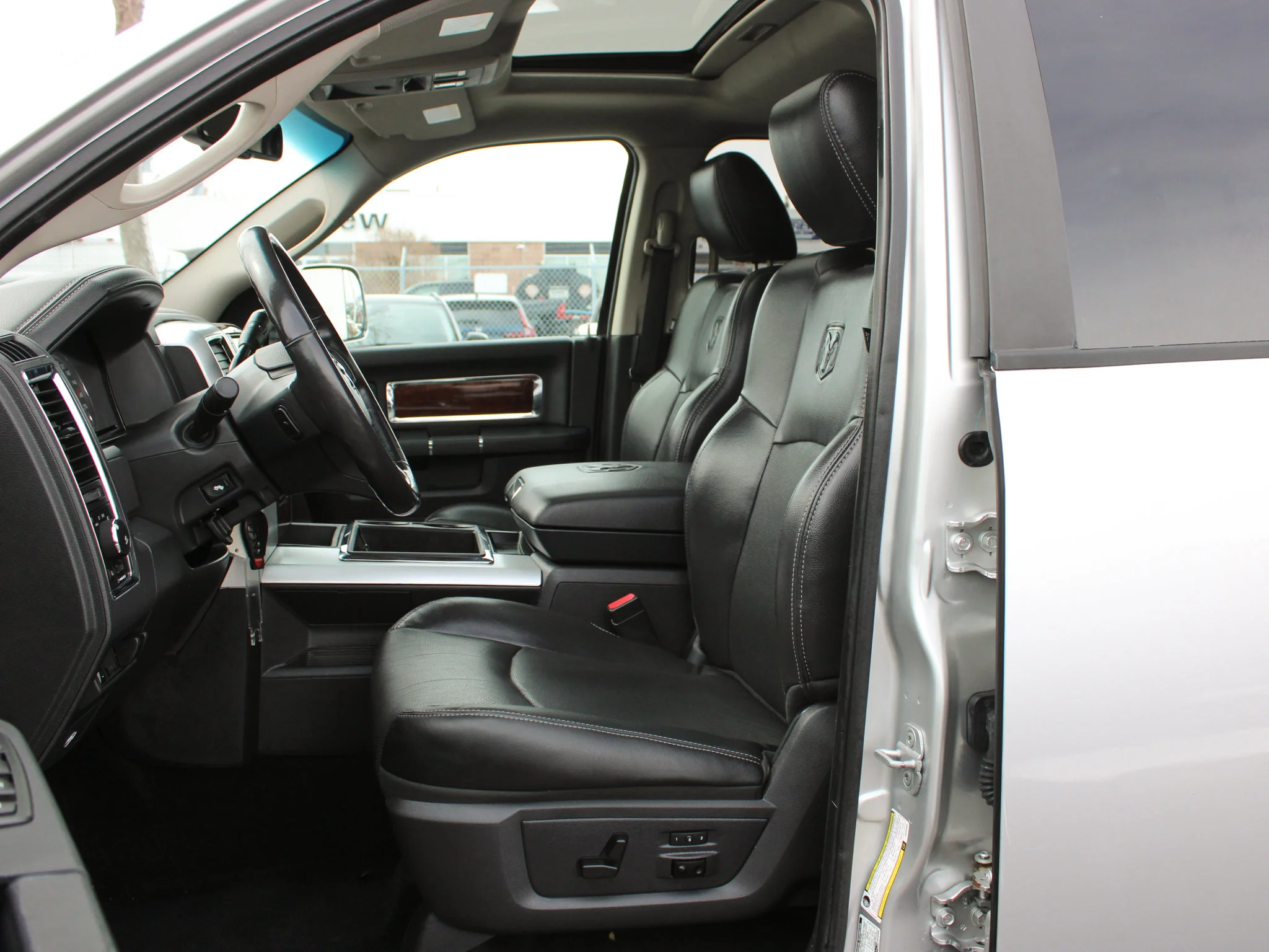 Used 2012 Silver RAM Laramie * Mechanic Special | Cummins | Heated Leather Seats | Canopy | Navigation image 3