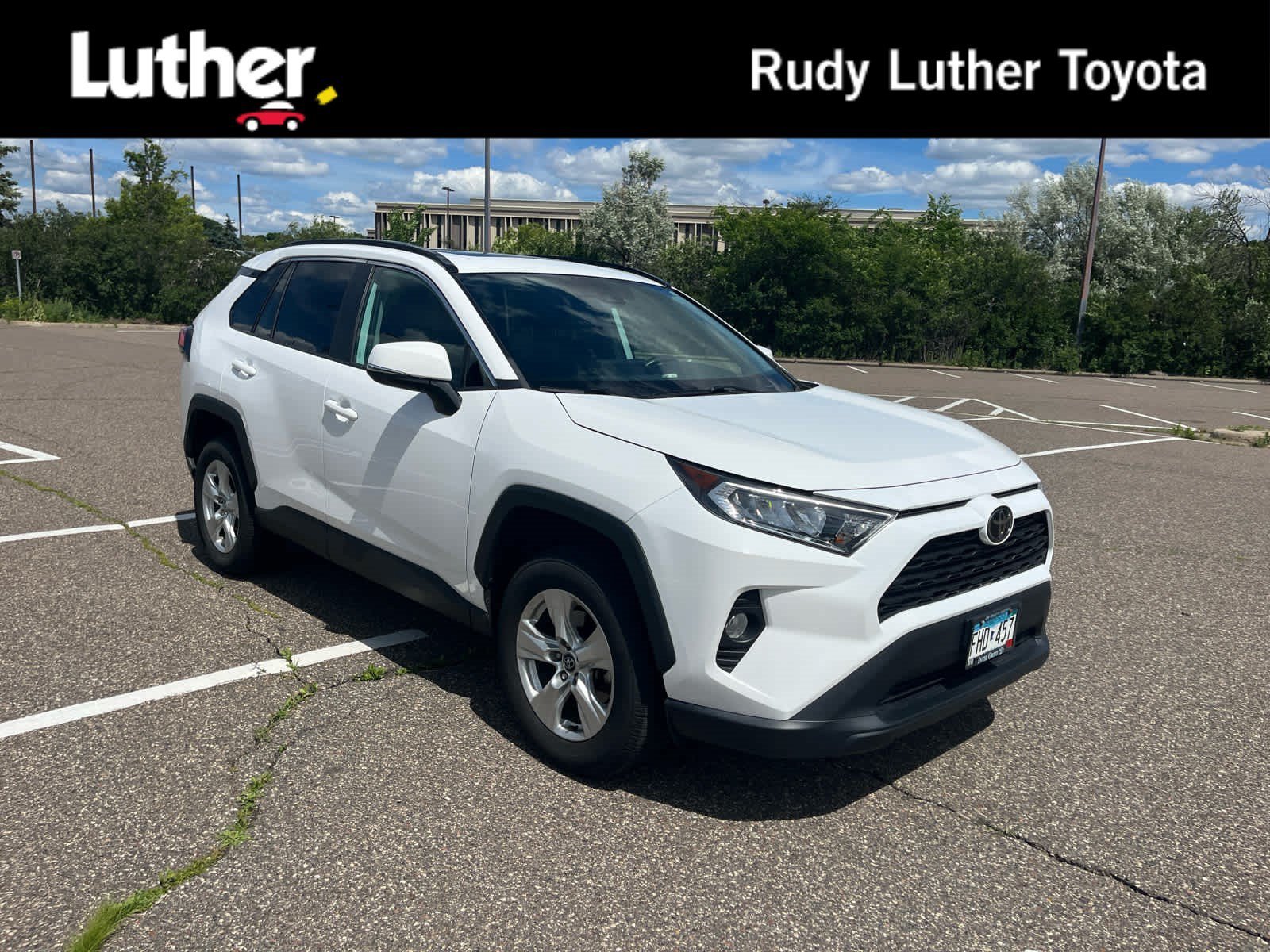 Used 2021 Super White Toyota XLE image 1