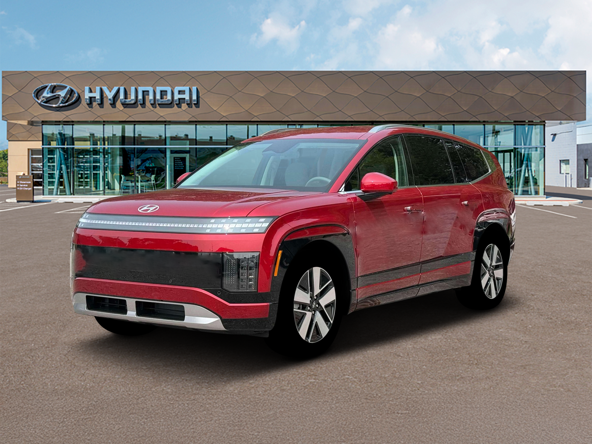 Red 2026 Hyundai Ioniq 9 SUV / Crossover All-Wheel Drive 1-Speed Automatic