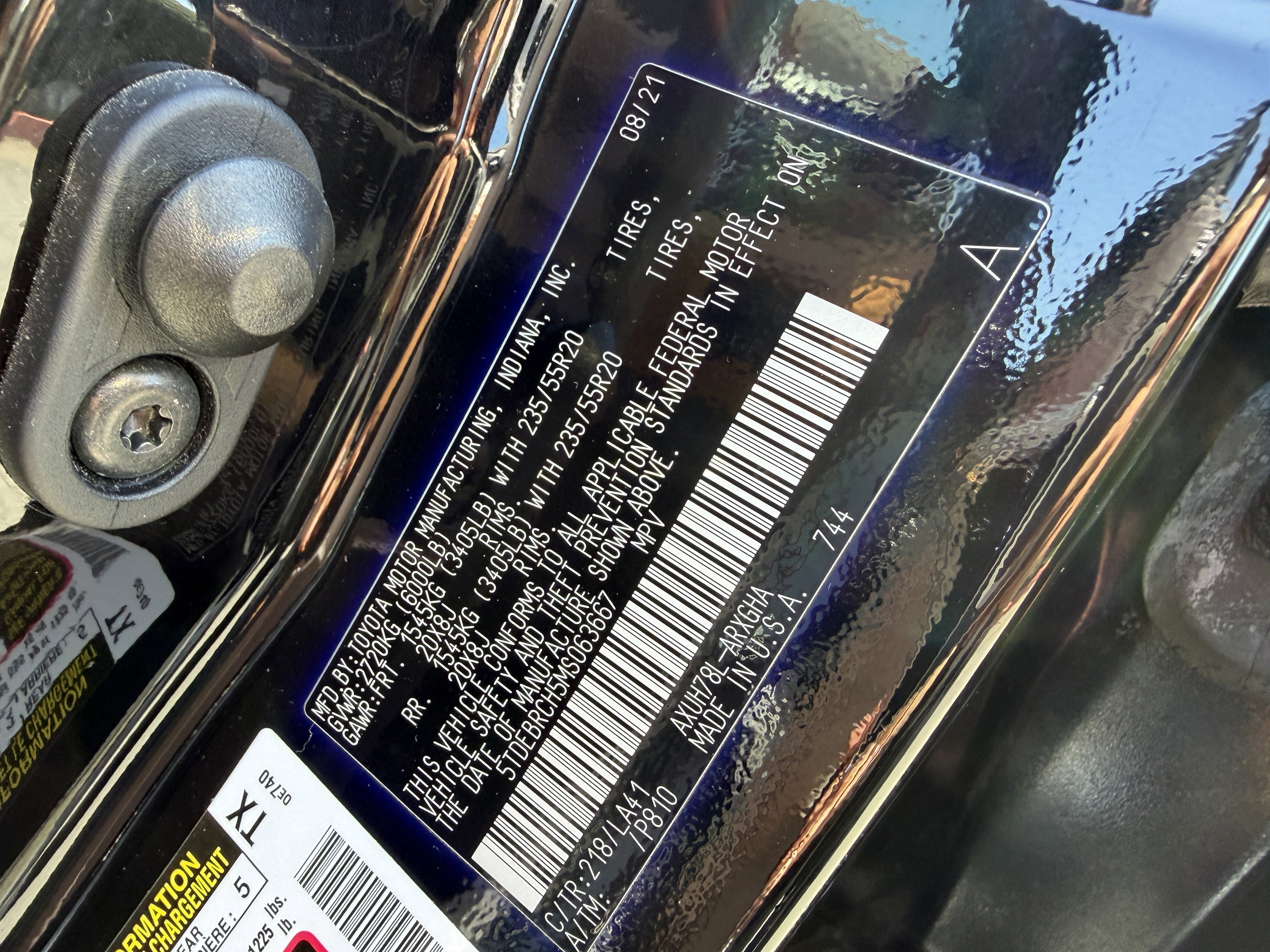 Used 2021 Midnight Black Metallic Toyota Hybrid Platinum image 31