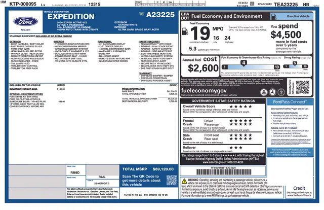New 2026 Oxford White Ford Active image 6