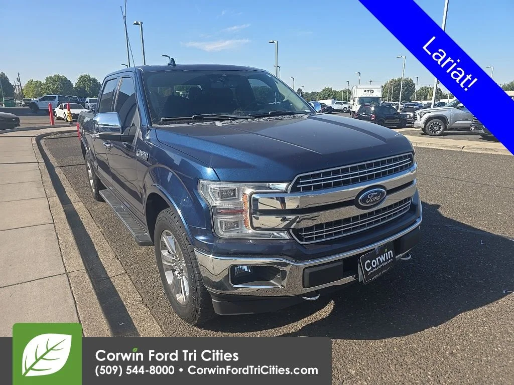Used 2018 Blue Ford Lariat image 1