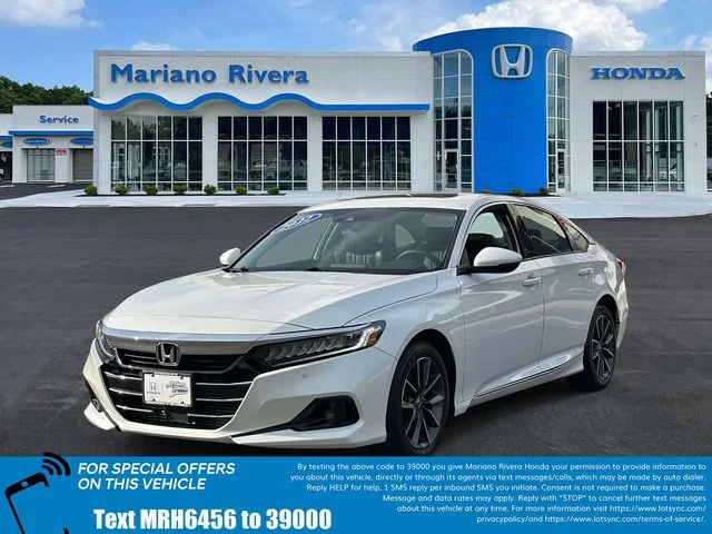 Certified Used 2022 Platinum White Pearl Honda EX-L image 2