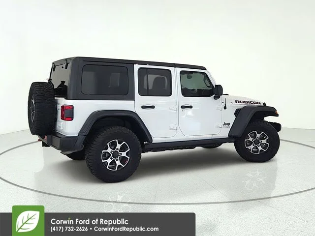 Used 2021 Bright White Clearcoat Jeep Unlimited Rubicon image 6