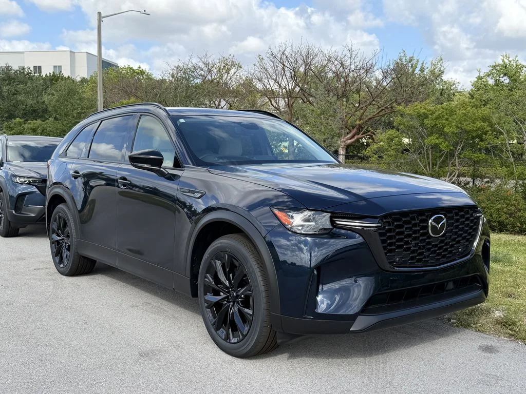 New 2026 Deep Crystal Blue Mica Mazda 3.3 Turbo Premium Sport AWD image 2