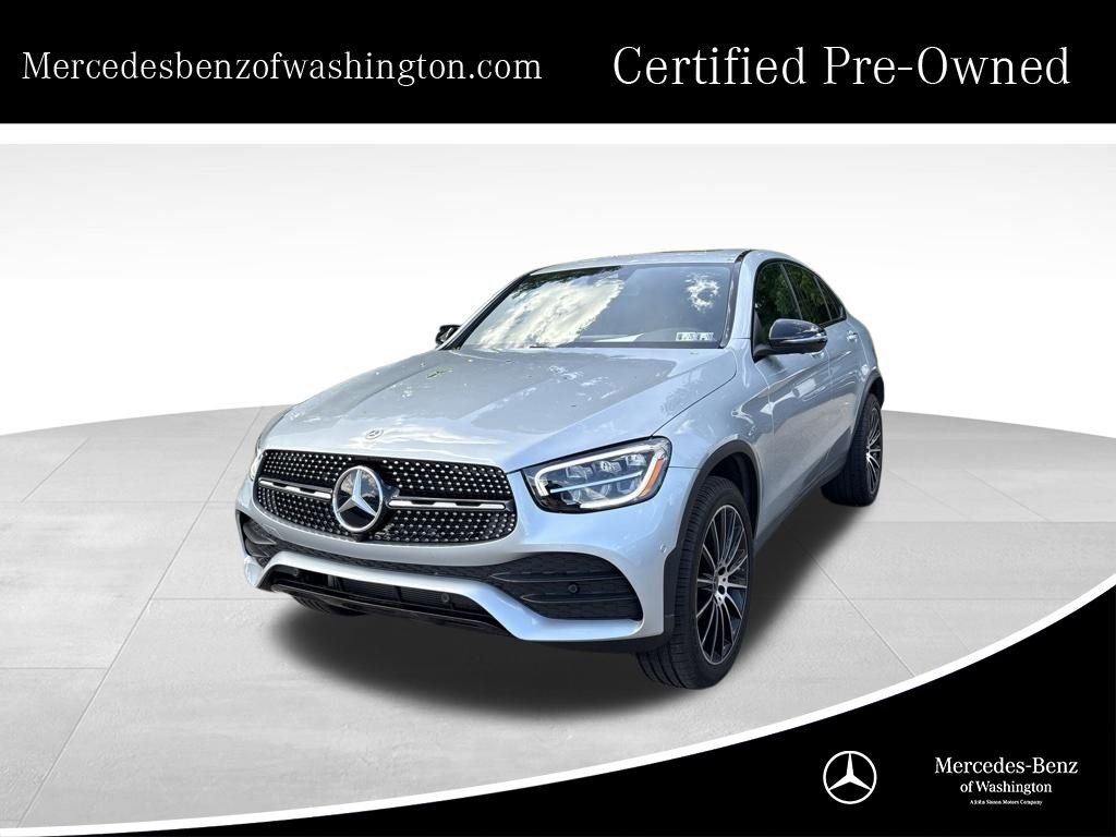 Certified Used 2023 Silver Mercedes-Benz GLC 300 Coupe image 1