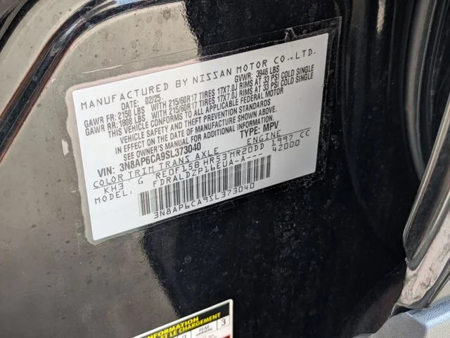 Used 2025 Black Nissan SV image 31