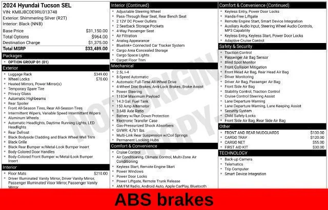 Used 2024 Silver Hyundai SEL image 32