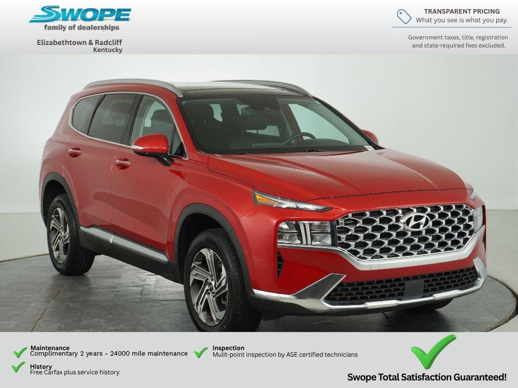 Used 2022 Calypso Red Hyundai SEL image 1