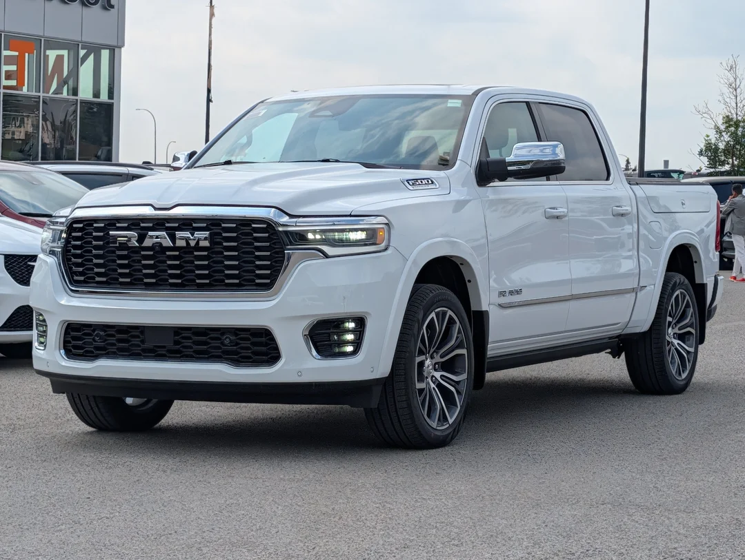 New 2026 White RAM Tungsten - - 3.0L Hurricane HO T-Turbo - Prem Lthr Bucket Seats - E-Locker Axle & More! image 4