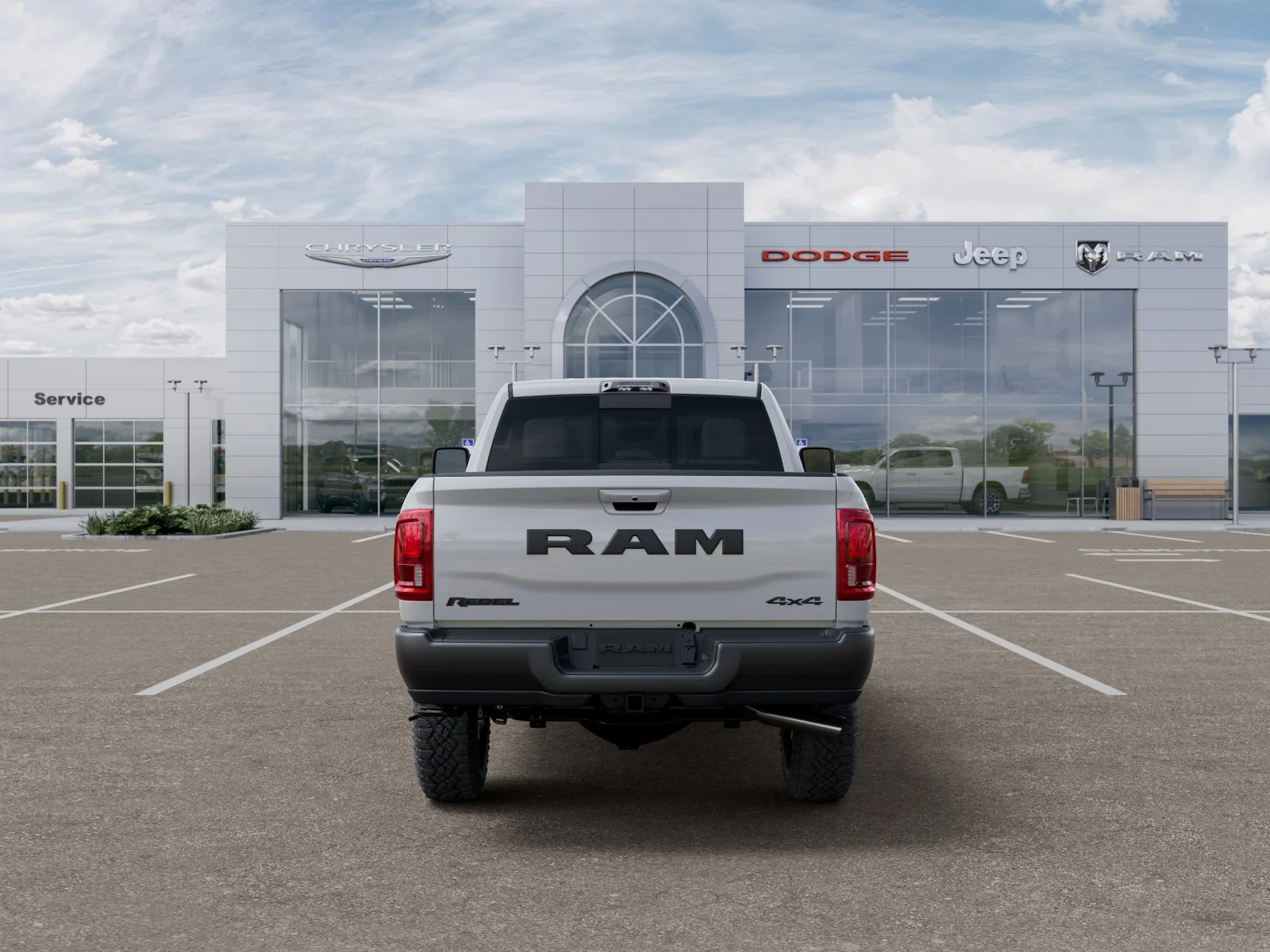 New 2026 Bright White Clearcoat RAM Rebel image 8