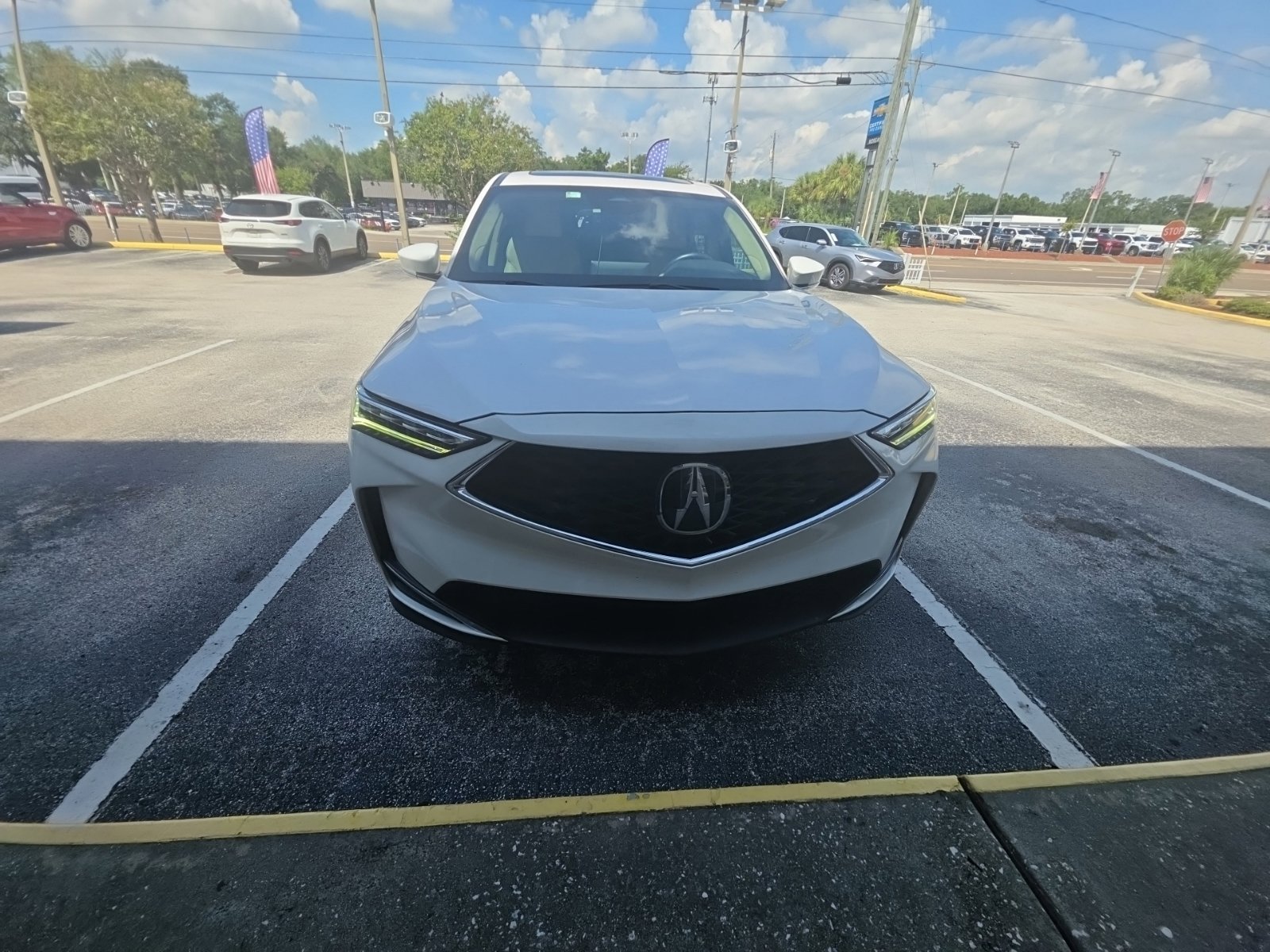 Used 2025 Platinum White Acura Base image 6