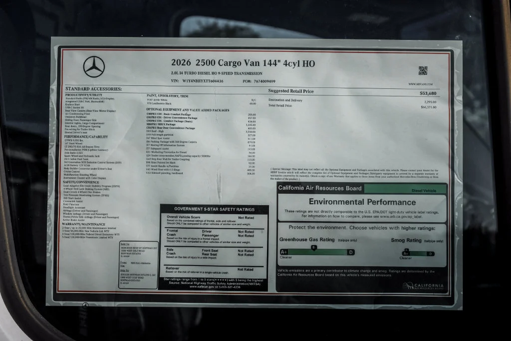 New 2026 Arctic+White Mercedes-Benz Cargo 144 WB image 51