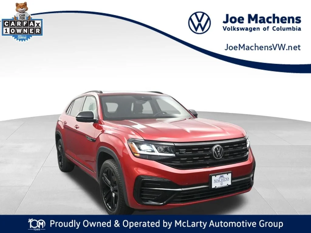 Used 2023 Blue Volkswagen 3.6L V6 SEL R-Line image 1