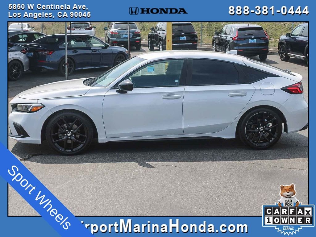 Used 2023 Platinum White Pearl Honda Sport image 3