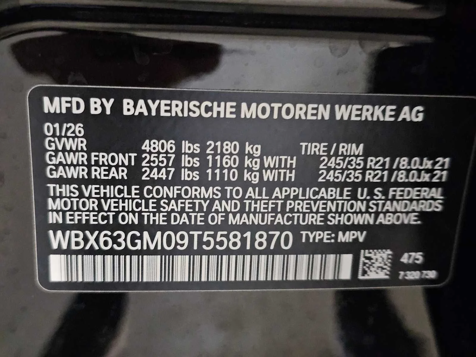 New 2026 Black Sapphire Metallic BMW xDrive28i image 42