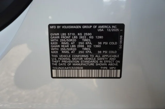 New 2026 Opal White Pearl Volkswagen 2.0T SE W/TECHNOLOGY image 33