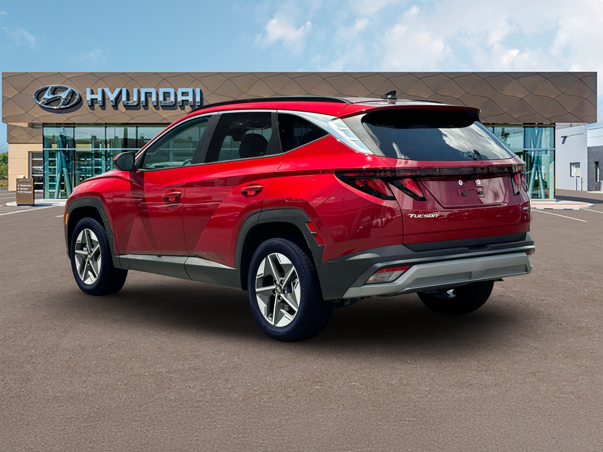 New 2025 Red Hyundai SEL AWD image 5