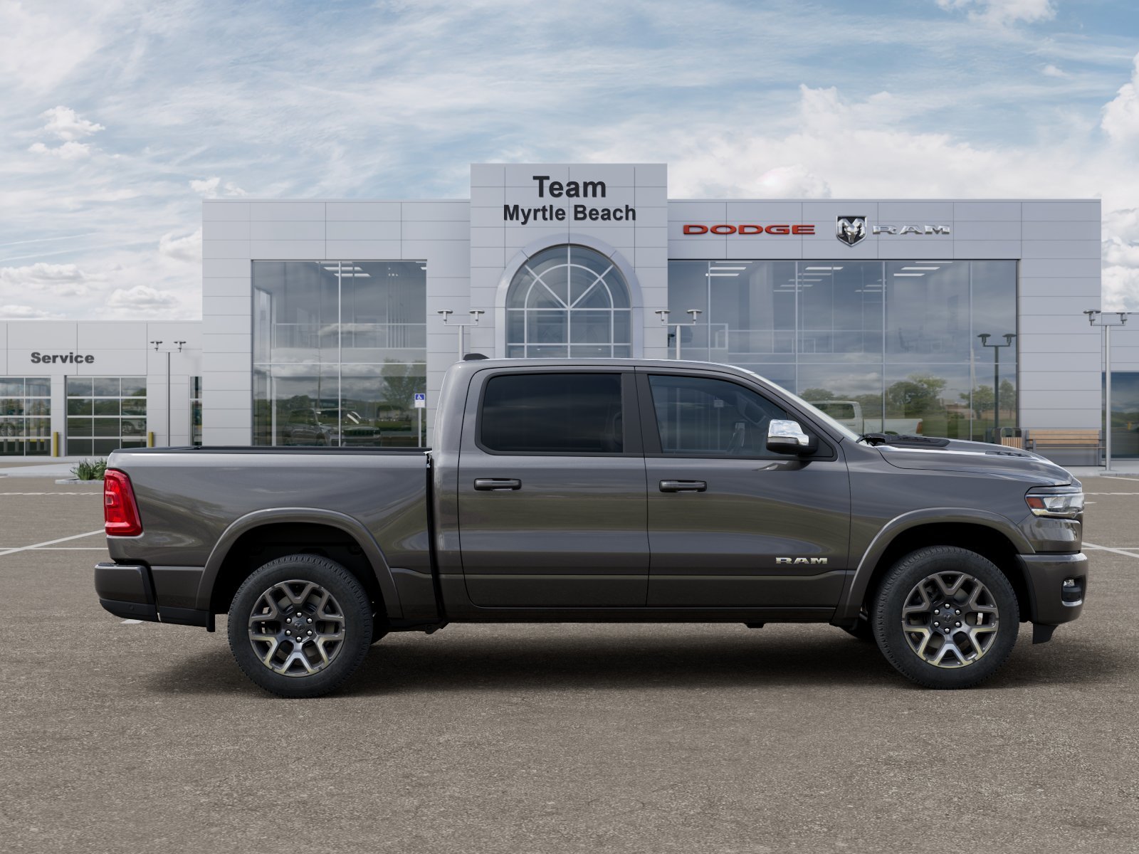 New 2026 Granite Crystal Metallic Clear-Coat Exterior Paint RAM Laramie image 47