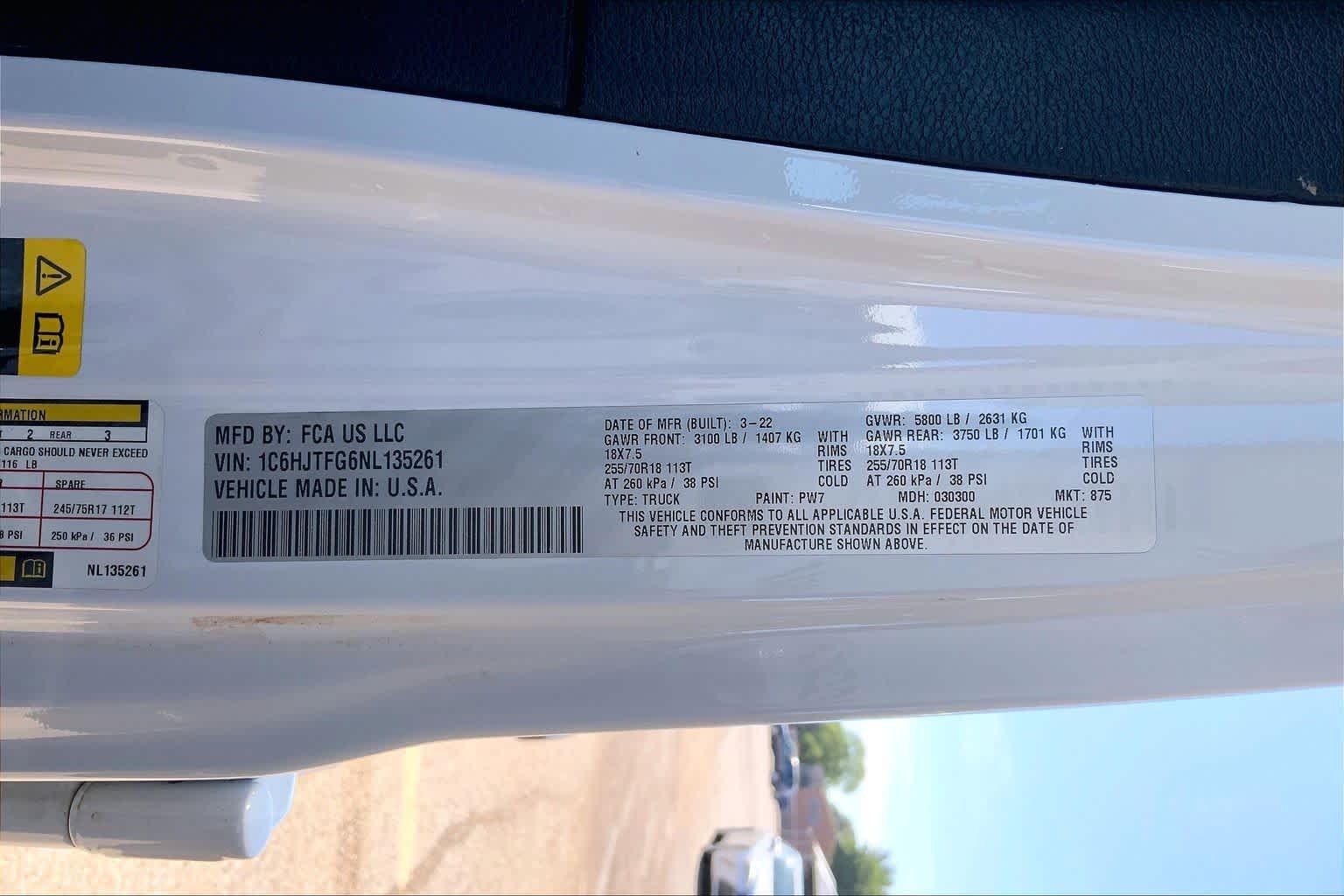 Used 2022 Bright White Clearcoat Jeep Overland image 73