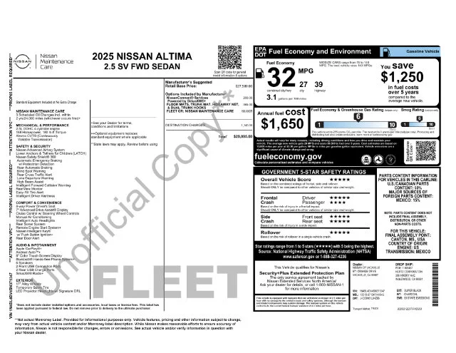 Used 2025 Black Nissan 2.5 SV image 31