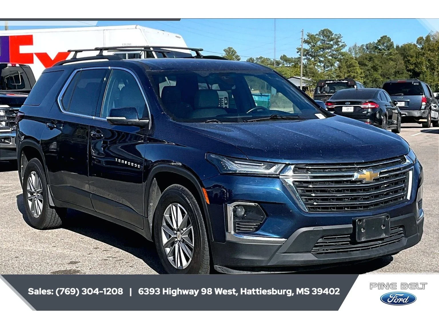 Used 2022 Northsky Blue Metallic Chevrolet LT Leather image 2