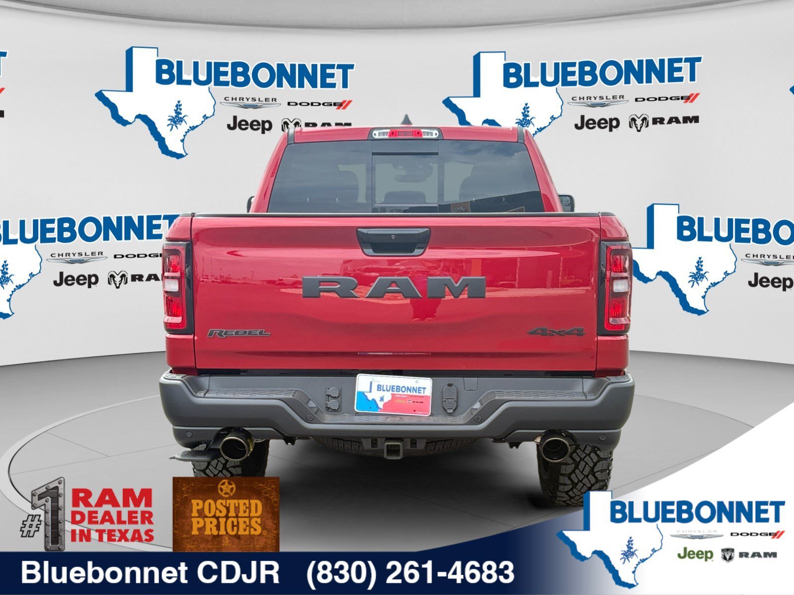 New 2027 Molten Red Pearl-Coat Exterior Paint RAM Rebel image 6