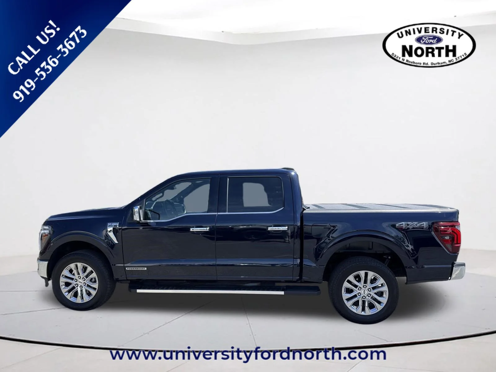 Used 2025 Antimatter Blue Metallic Ford LARIAT image 4