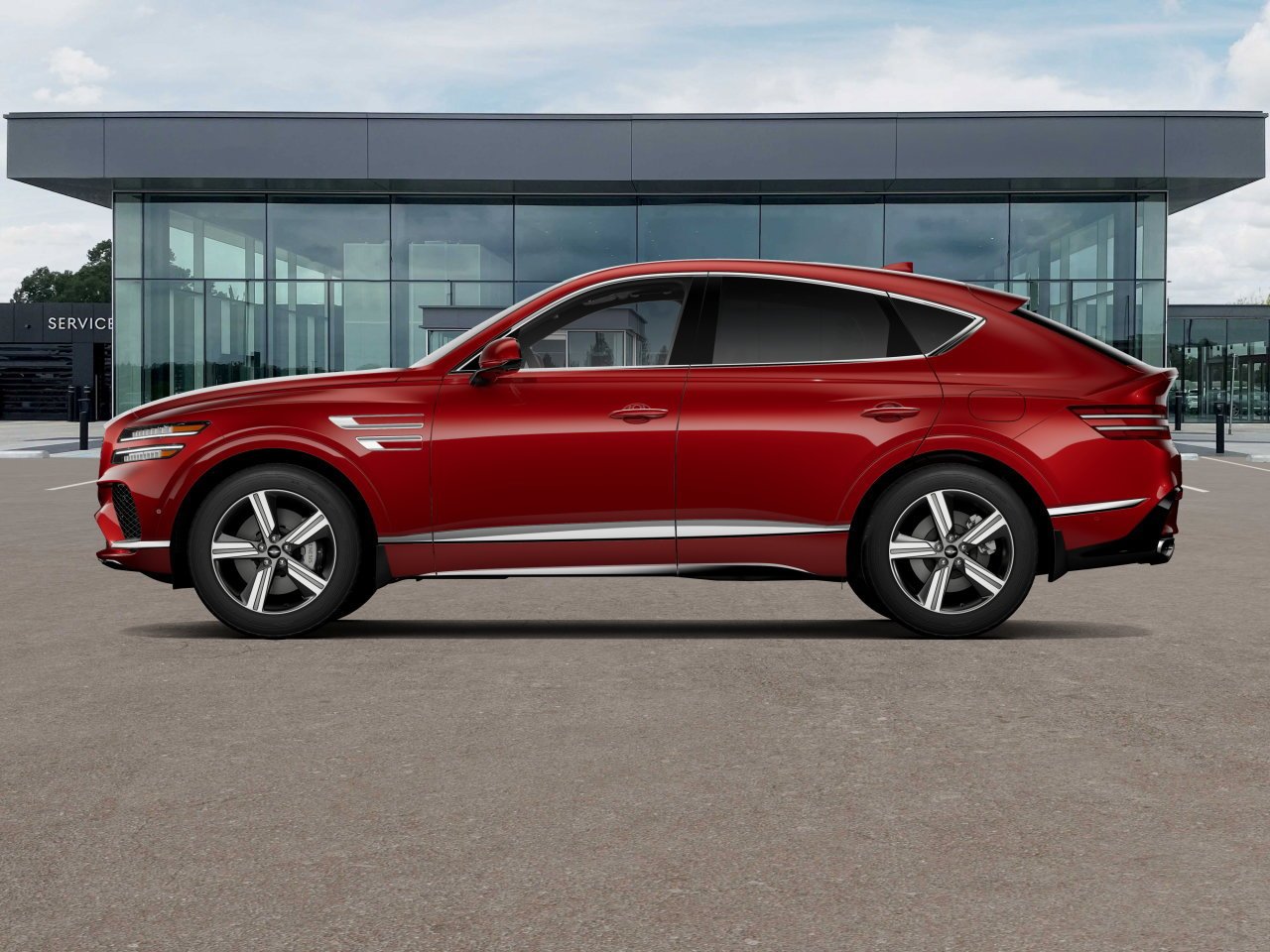 New 2026 Mauna Red Genesis GV80 COUPE 3.5T AWD image 3