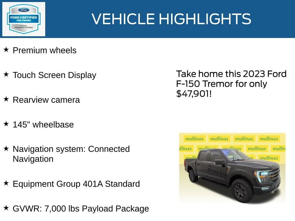 Certified Used 2023 Black Ford Tremor image 22