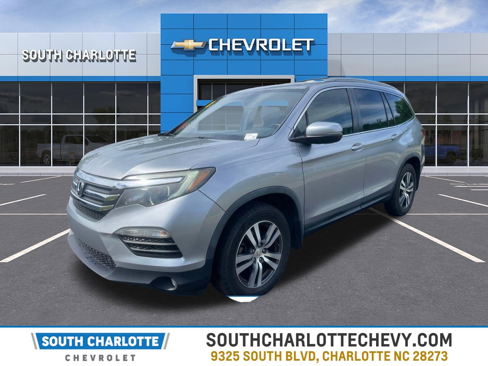 Silver 2016 Honda Pilot EX-L SUV / Crossover Front-Wheel Drive
