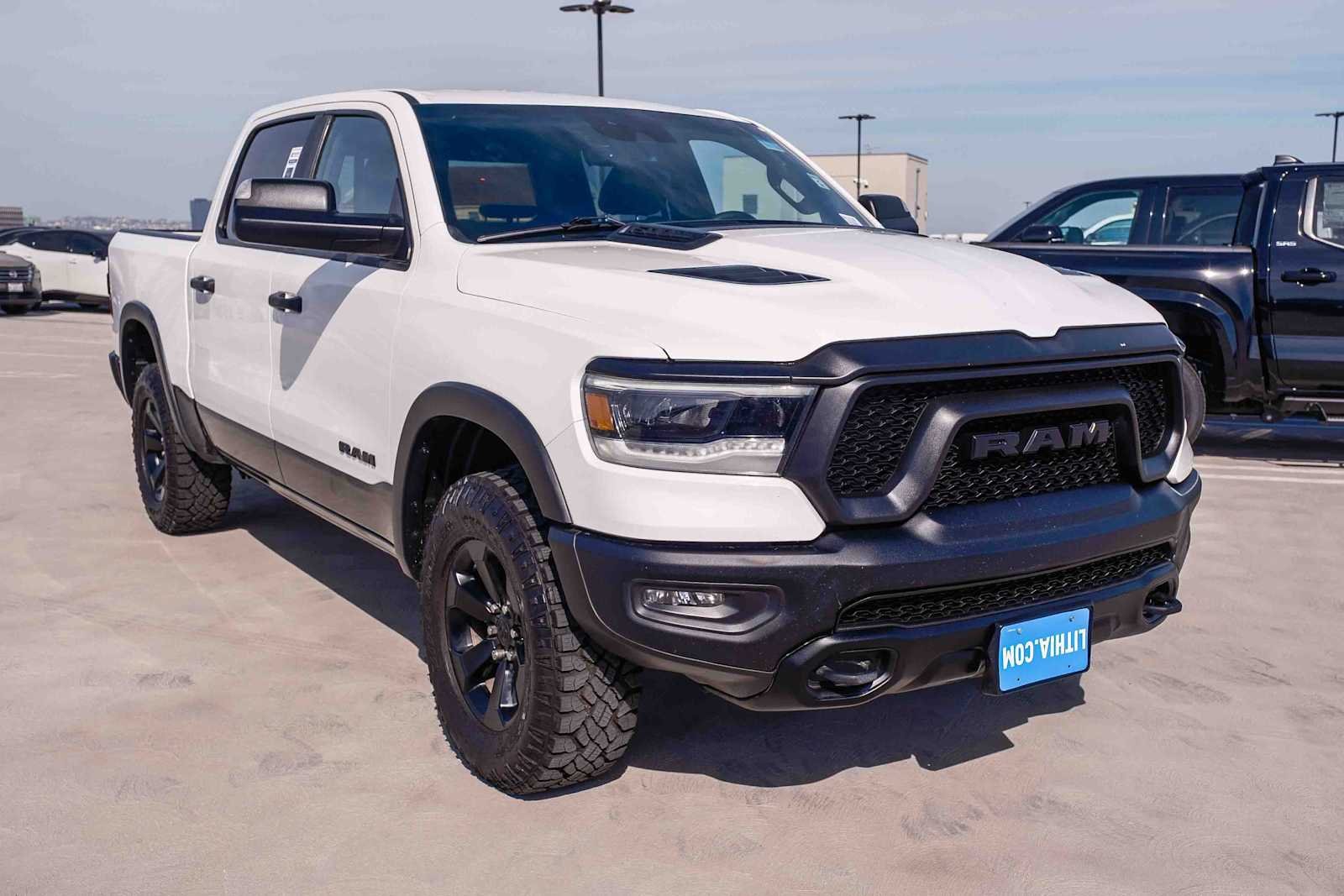 Used 2024 Bright White Clearcoat Ram Rebel image 3
